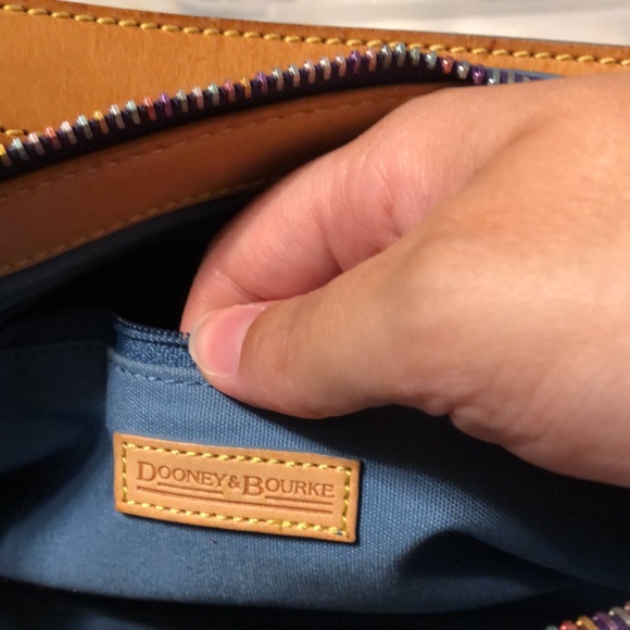 Dooney and Bourke purple monogram multi colored handbag - Picture 9 of 11